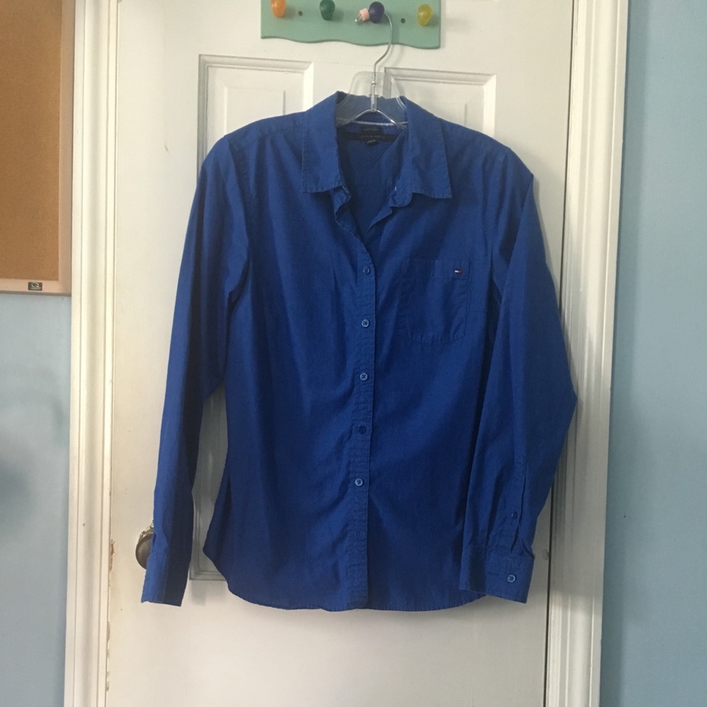 Tommy Hilfiger buttoned blue shirt